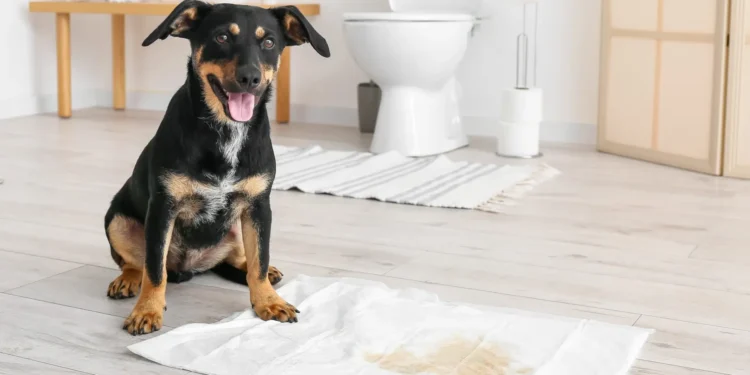 آموزش جای دستشویی سگ